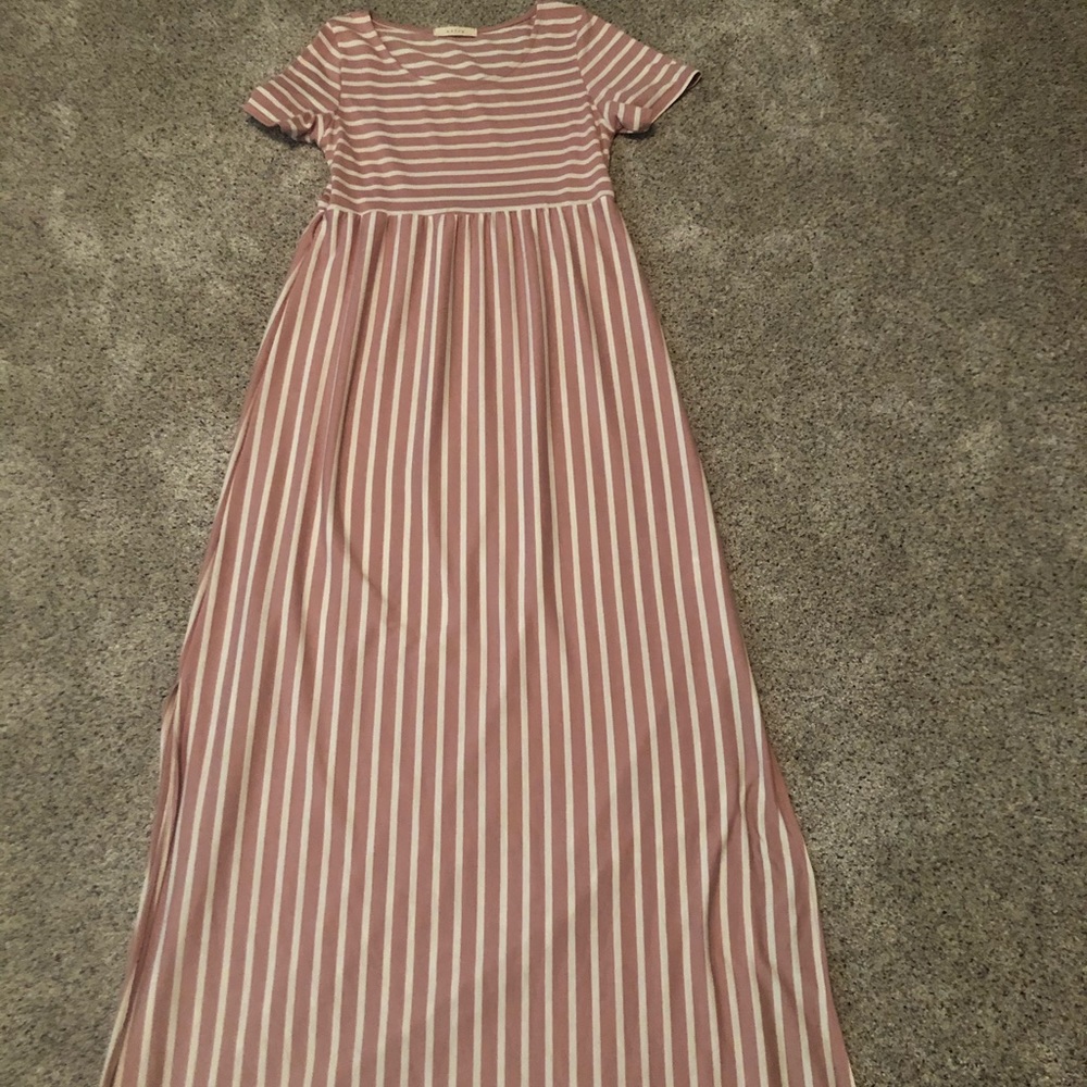 Cream & Blush maxi dress